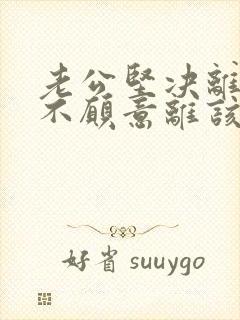 老公坚决离婚我不愿意离该怎样处理