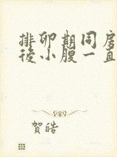 排卵期同房三天后小腹一直隐隐作痛