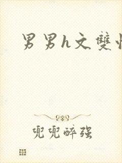 男男h文双性封面