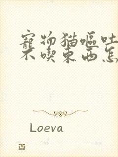 宠物猫呕吐拉稀不吃东西怎么办