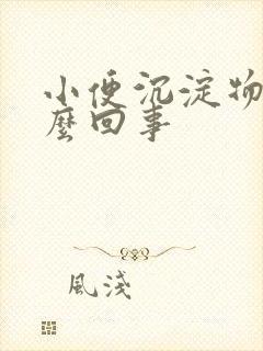 小便沉淀物是怎么回事