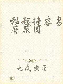 勃起后容易软什么原因