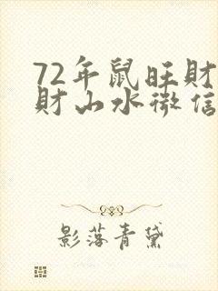 72年鼠旺财聚财山水微信图像