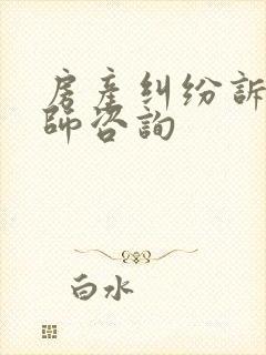 房产纠纷诉讼律师咨询