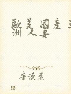 欧美 国产 亚洲 人妻