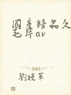 国产精品久久久毛片av