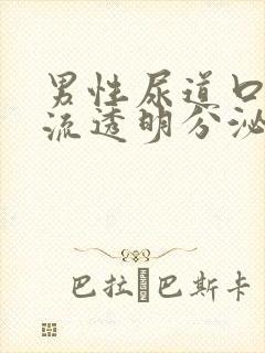 男性尿道口红肿流透明分泌物