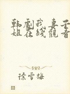 韩剧我妻子的姐姐在线观看