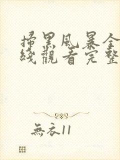 扫黑风暴全集在线观看完整版免费观看国语