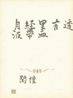 月经里有透明粘液带血封面