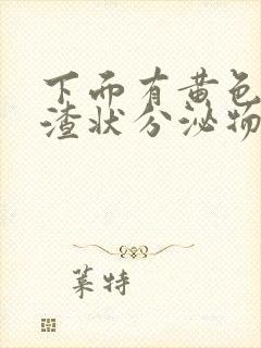 下面有黄色豆腐渣状分泌物