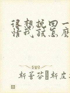 很想挽回一段感情我该怎么办封面