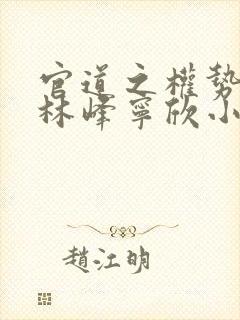 官道之权势滔天林峰宁欣小说免费阅读