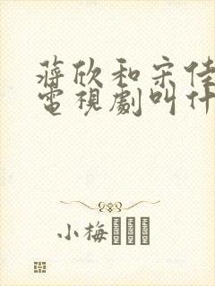 蒋欣和宋佳演的电视剧叫什么名字