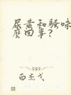 尿黄和骚味重怎么回事?封面