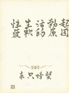 性生活勃起中途疲软的原因是什么