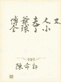 傅爷夫人又惊艳全球了小