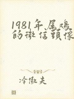 1981年属鸡的微信头像用什么比较好