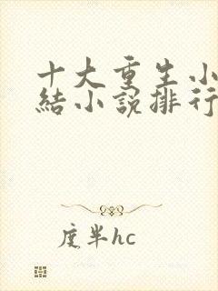 十大重生小说完结小说排行榜