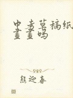 中考草稿纸可以画画吗