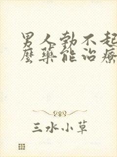 男人勃不起吃什么药能治疗