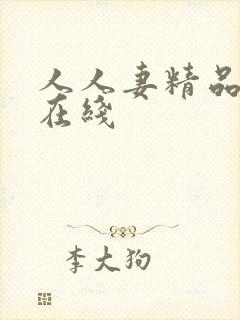 人人妻精品视频在线