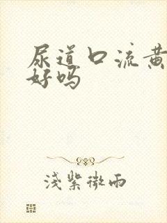 尿道口流黄脓会好吗