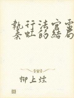 执行法官电视剧秦虹的结局