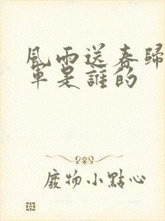 风雨送春归赵小军是谁的