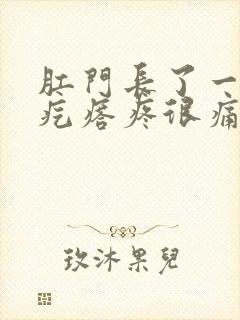 肛门长了一个肉疙瘩疼很痛