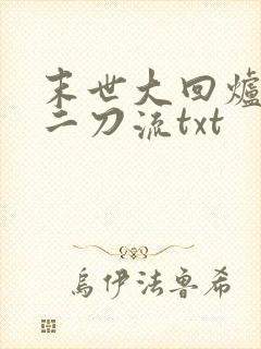 末世大回炉二十二刀流txt