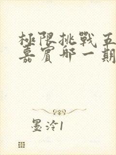 极限挑战五个女嘉宾哪一期