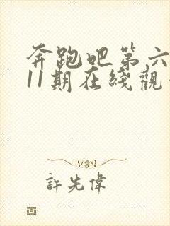 奔跑吧第六季第11期在线观看