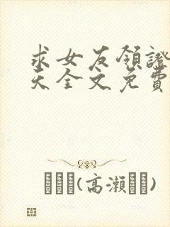 求女友领证27天全文免费阅读