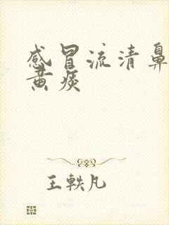 感冒流清鼻涕咳黄痰