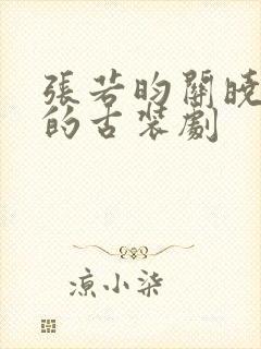 张若昀关晓彤演的古装剧封面