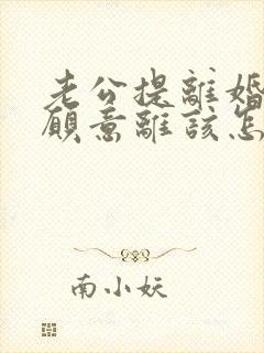 老公提离婚我不愿意离该怎样处理