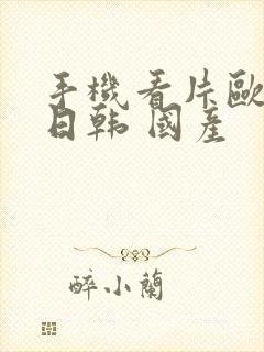 手机看片欧美 日韩 国产封面