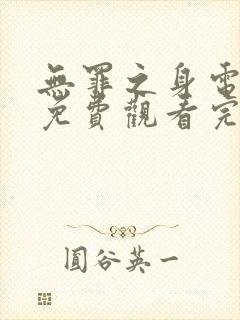 无罪之身电视剧免费观看完整版孙千