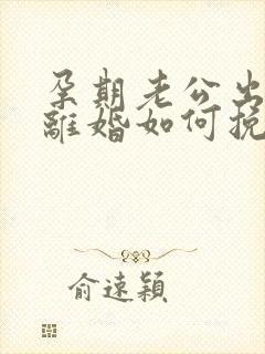 孕期老公出轨要离婚如何挽回封面