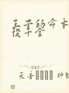 王子的命本是恶役千金