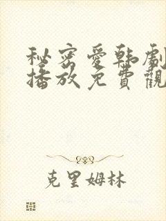 秘密爱韩剧在线播放免费观看