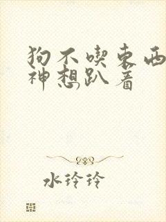 狗不吃东西没精神想趴着