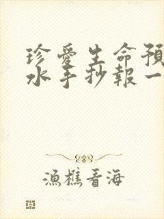 珍爱生命预防溺水手抄报一等奖漂亮
