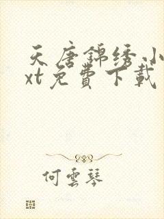 天唐锦绣小说txt免费下载