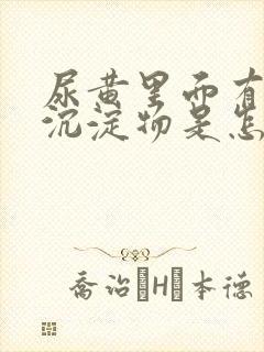 尿黄里面有白色沉淀物是怎么回事