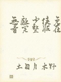 无敌少侠免费观看完整版在线全集封面