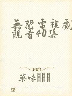 无间电视剧免费观看40集