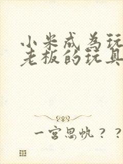 小米成为玩具店老板的玩具封面