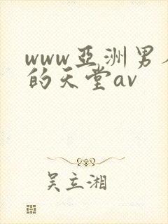 www亚洲男人的天堂av